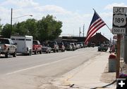 Traffic in Big Piney. Photo by Dawn Ballou, Pinedale Online.