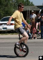 Unicycle. Photo by Dawn Ballou, Pinedale Online.