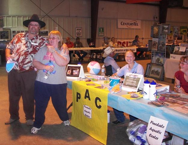 PAC Fair Booth. Photo by Pinedale Aquatic Center.