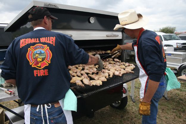 Grilling Chicken. Photo by Pam McCulloch.