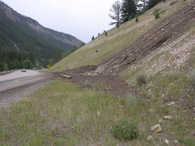 Hoback Canyon Mud Slide. Photo by David Rule.