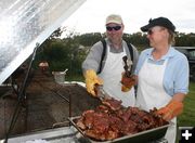 Smoking Ribs. Photo by Pam McCulloch.