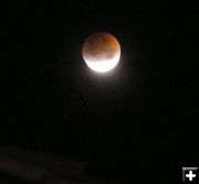 Lunar Eclipse. Photo by Bob Rule, KPIN 101.1 FM Pinedale Radio.