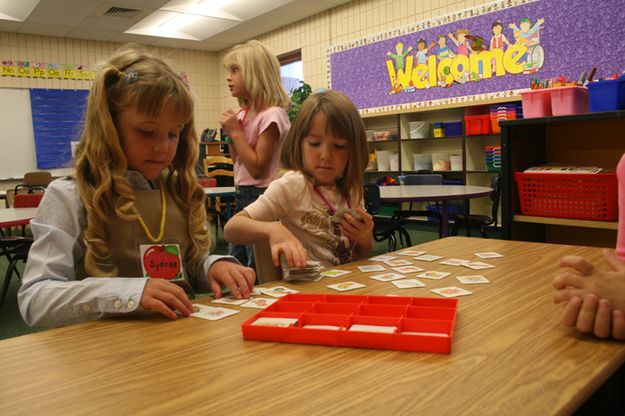 Kindergarteners 1st Day. Photo by Pam McCulloch.