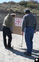 Checking Target. Photo by Pam McCulloch.