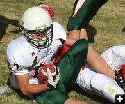 Pinedale Interception. Photo by Clint Gilchrist, Pinedale Online.