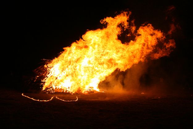 Bonfire. Photo by Pam McCulloch.