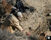 Dig site. Photo by Dawn Ballou, Pinedale Online.