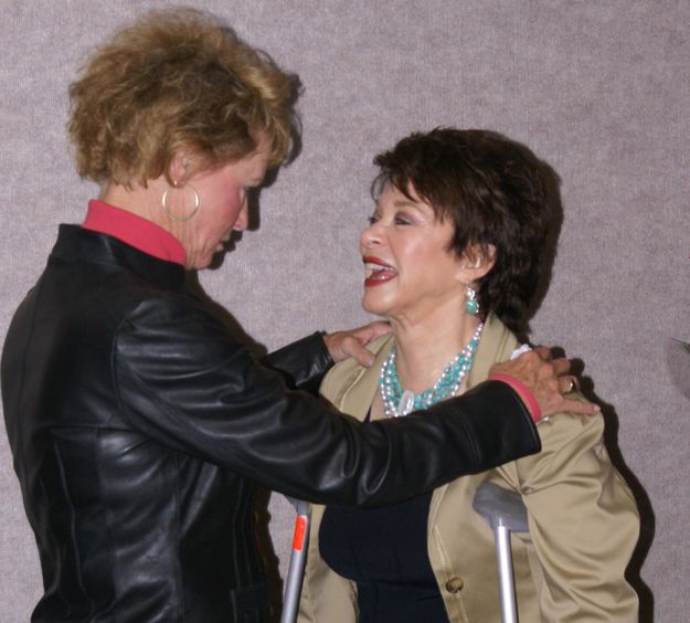 Susan & Barbara. Photo by Cat Urbigkit, Pinedale Online.