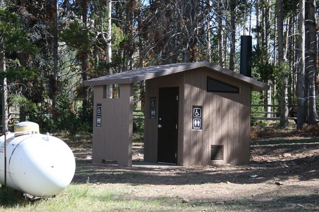 Snyder Basin Restroom. Photo by Dawn Ballou, Pinedale Online.