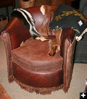 Leather Chair. Photo by Dawn Ballou, Pinedale Online.