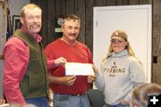 Check Presentation. Photo by Dawn Ballou, Pinedale Online.