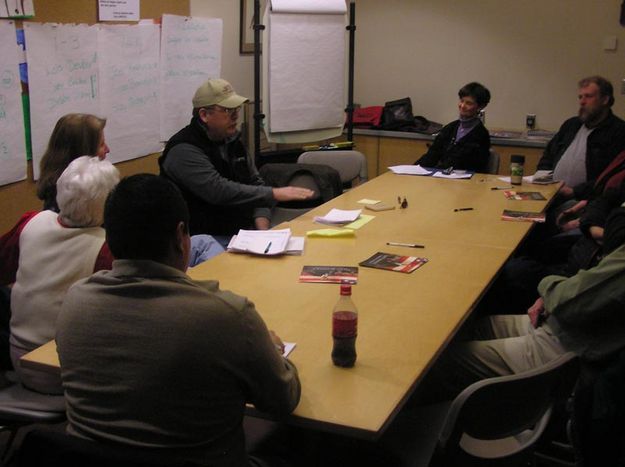 Pinedale Caucus. Photo by Bob Rule, KPIN 101.1 FM.