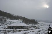 Warming Tent. Photo by Dawn Ballou, Pinedale Online.