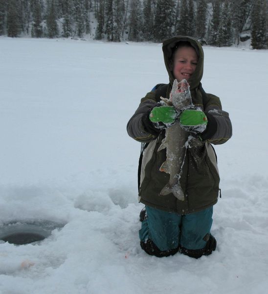 Gannett and Lake Trout. Photo by Joe Zuback.