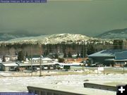 Oh, there it is!. Photo by Pinedale webcam.