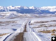 Wyoming Winter highway. Photo by Scott Almdale.