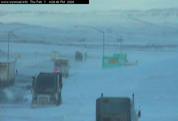 I-80 at Walcott Junction. Photo by WYDOT.