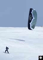 Snowkiters2. Photo by Cat Urbigkit, Pinedale Online.