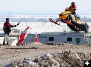 Dillon Thomas finish. Photo by Clint Gilchrist, Pinedale Online.