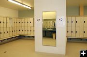 Women's Locker Room. Photo by Pam McCulloch.