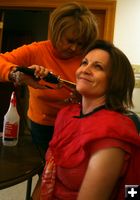 Hair & Make Up. Photo by Pam McCulloch, Pinedale Online.