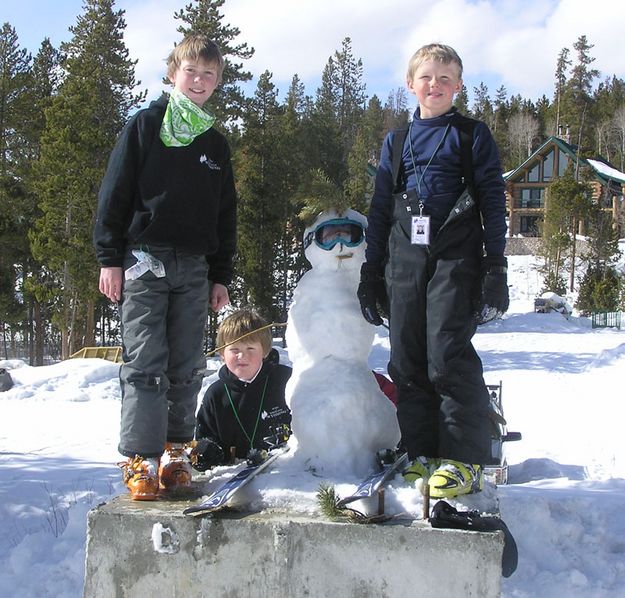 The Skiing Snowman. Photo by Bob Rule.