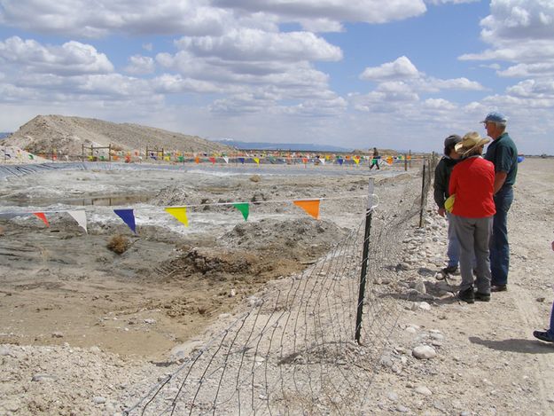 Gas field pit. Photo by Sue Sommers.