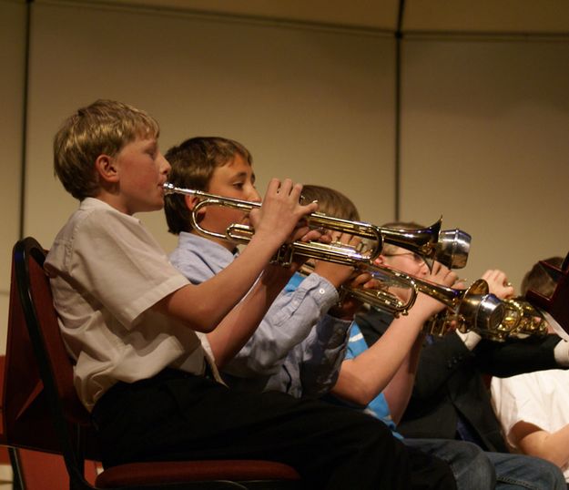 Trumpets. Photo by Cat Urbigkit, Pinedale Online.