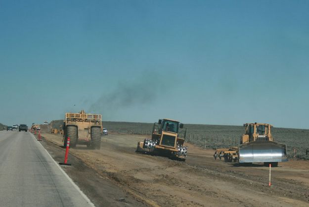 Large Equipment Working. Photo by Dawn Ballou, Pinedale Online.