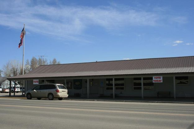 Pinedale Town Hall. Photo by Dawn Ballou, Pinedale Online.