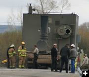 Emergency Crews. Photo by Dawn Ballou, Pinedale Online.