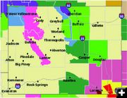 Tornado Warning near Laramie. Photo by National Weather Service.