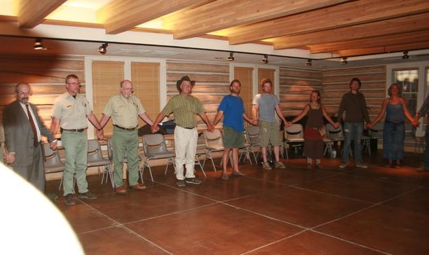 Pinedale Rainbow Town Meeting. Photo by Dawn Ballou, Pinedale Online.