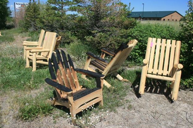 Scorched Chairs. Photo by Dawn Ballou, Pinedale Online.