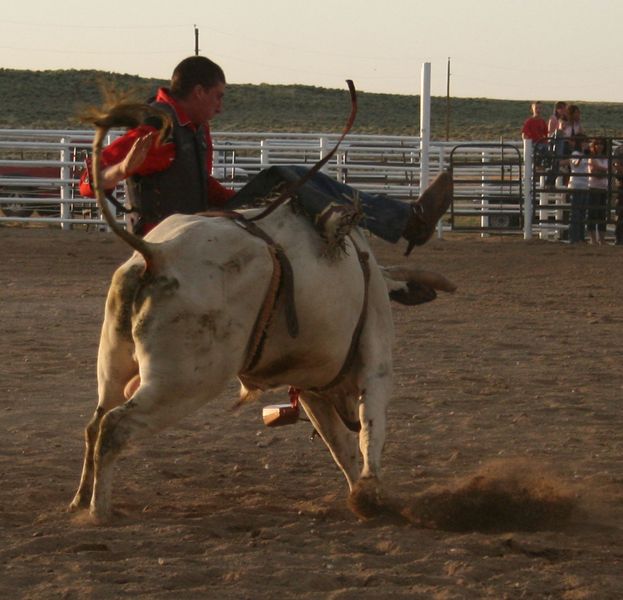 Ian Calder sideways. Photo by Dawn Ballou, Pinedale Online.