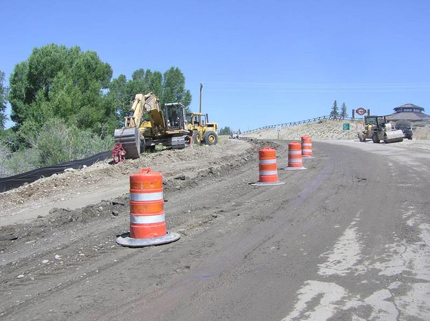 Road work. Photo by Bob Rule, KPIN 101.1 FM.