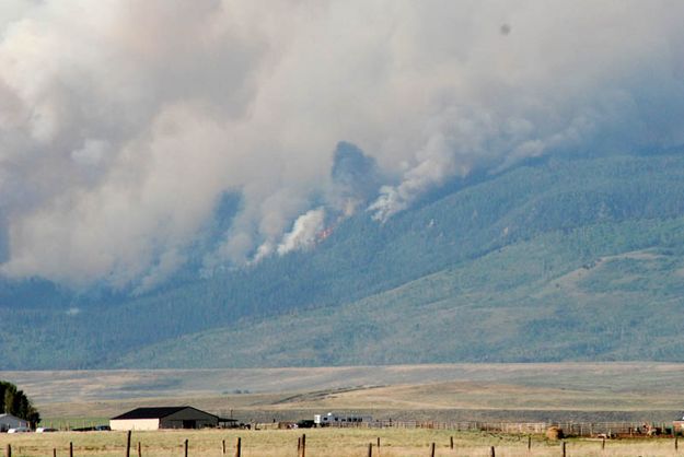 Fast-Moving fire. Photo by Kathy Thomas.