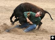 Steer Wrestling. Photo by Pinedale Online.