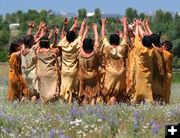 Shoshone Indian Women Dance. Photo by Pinedale Online.