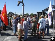 Memorial Visitors. Photo by Sue Sommers.