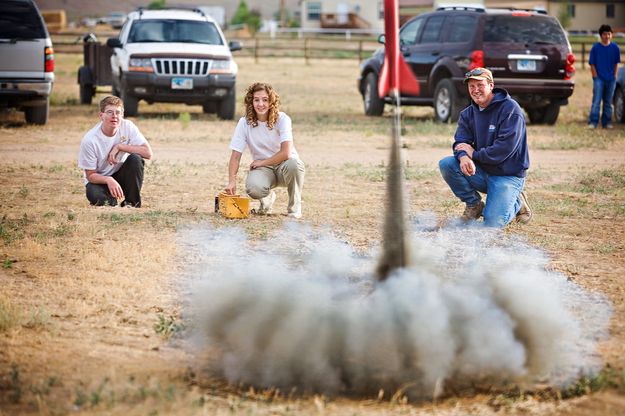 Rocket Launch. Photo by Tara Bolgiano, Blushing Crow Photography.