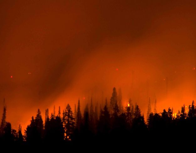 New Fork Lakes Fire. Photo by Dave Bell.
