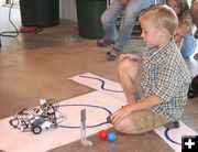 Line Sensor Demonstration. Photo by Dawn Ballou, Pinedale Online.