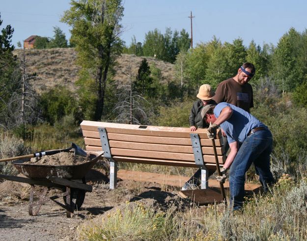 Bench work. Photo by Mindi Crabb.