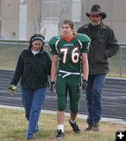 Senior David Clover. Photo by Clint Gilchrist, Pinedale Online.