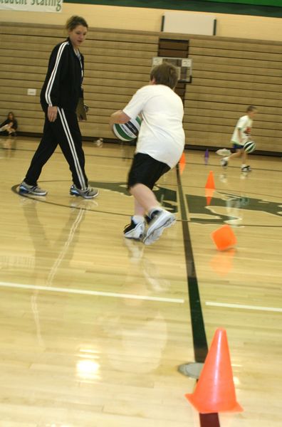 Running Drills. Photo by Pam McCulloch, Pinedale Online.