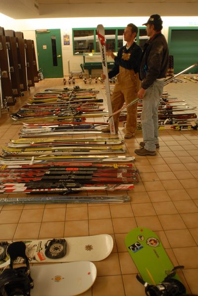 Great deals on ski equipment. Photo by Nikki Mann.