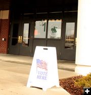 Polling Location in Pinedale. Photo by Dawn Ballou, Pinedale Online.