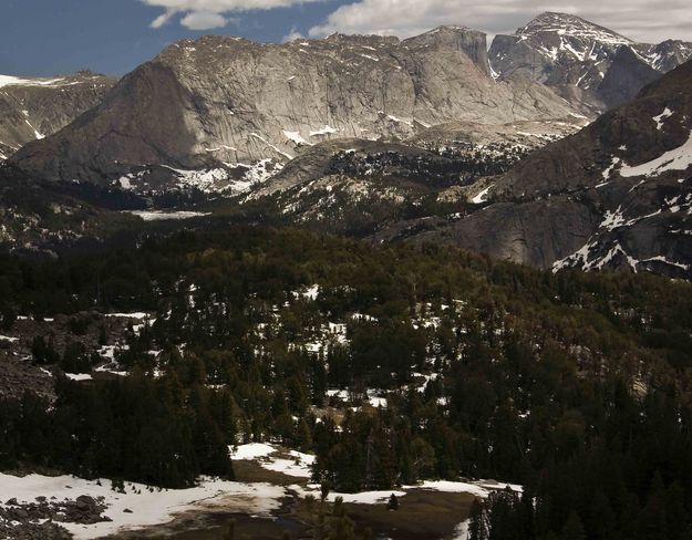 View from Fish Creek Pass in June. Photo by Dave Bell.